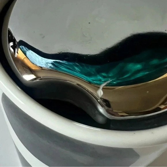 Starbucks 2014 Ceramic Black & White Polka Dot 10oz Travel Tumbler - Picture 4 of 7